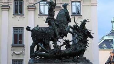 St. George and the Dragon statue